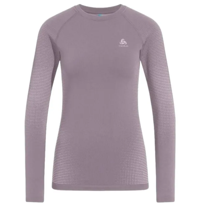 Odlo Laufshirts>Top Crew Neck Long sleeve Violett