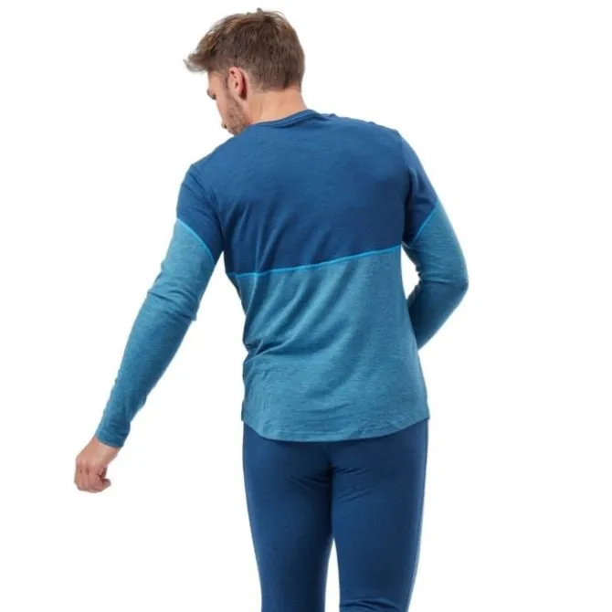 Odlo Laufshirts>Top Crew Neck Long Sleeve Perfomance Blau