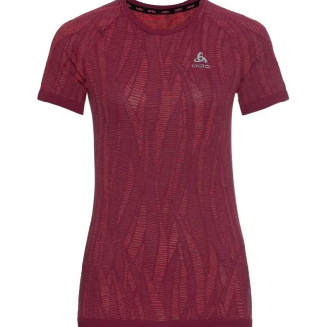 Odlo Laufshirts>Top Crew Neck Short Sleeve Blackcomb. Violett
