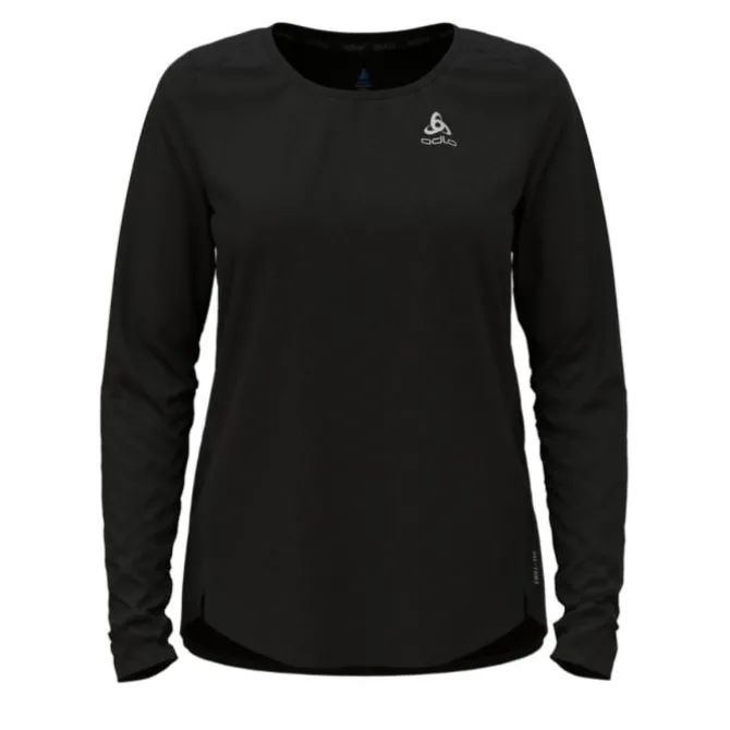 Odlo Laufshirts>T-shirt Crew Neck Long Sleeve Zeroweight Schwarz