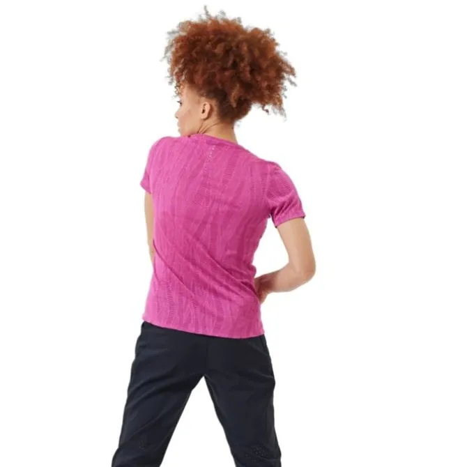 Odlo Laufshirts>T-shirt Crew Neck Short Sleeve Zeroweight Rot-violett