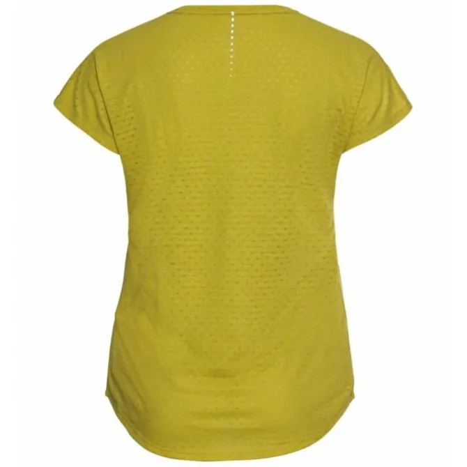 Odlo Laufshirts>T-Shirt Short Sleeve Crew Neck Run Easy Gelb