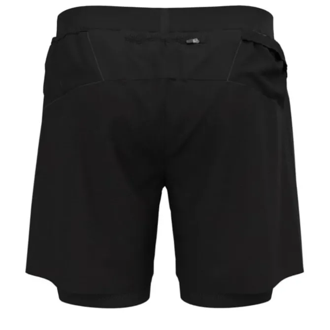 Odlo Laufshorts>X-Alp Trail 6 Inch 2-In-1 Shorts Schwarz