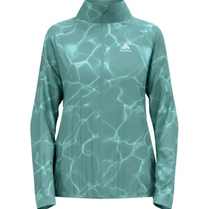 Odlo Laufjacken>Zeroweight Print Jacket Grün