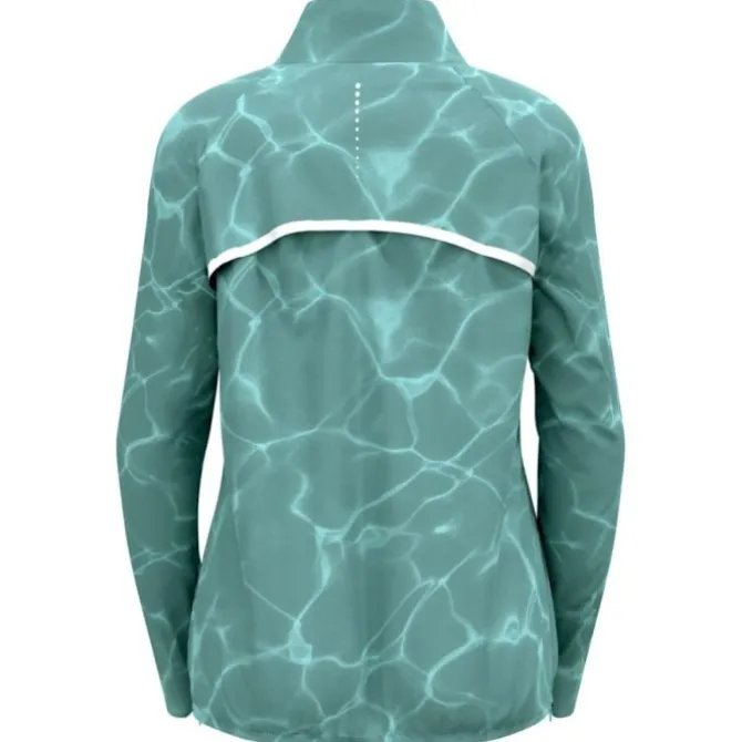 Odlo Laufjacken>Zeroweight Print Jacket Grün
