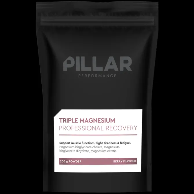 PillarPerformance Sportnahrung>Triple Magnesium Professional Recovery Powder Berry Pouch (200g) Weiß
