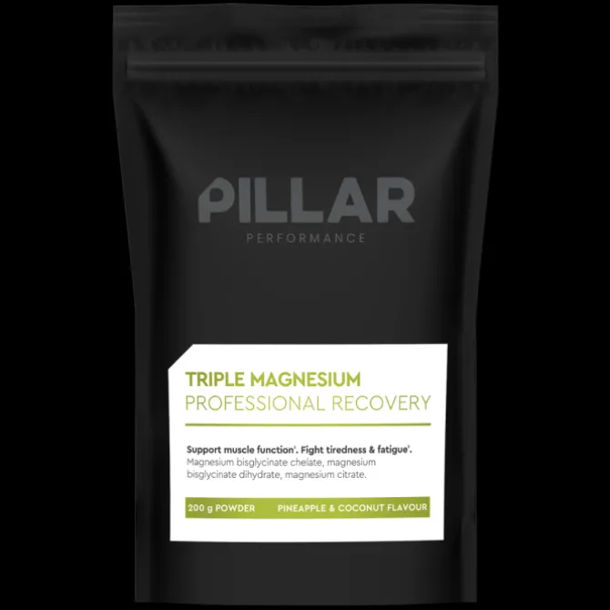 PillarPerformance Sportnahrung>Triple Magnesium Professional Recovery Powder Pineapple/Coconut Pouch (200g) Weiß