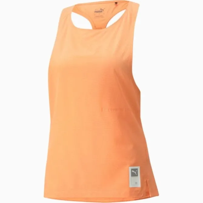 Puma Laufshirts>Run First Mile Tank Orange