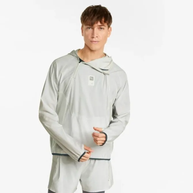 Puma Laufjacken>Run First Mile Woven Jacket Weiß