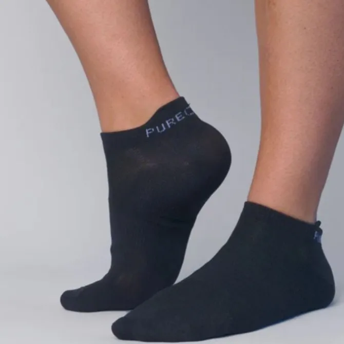 PureLime Socken & Strümpfe | Laufsocken>Footies 2-pack Schwarz
