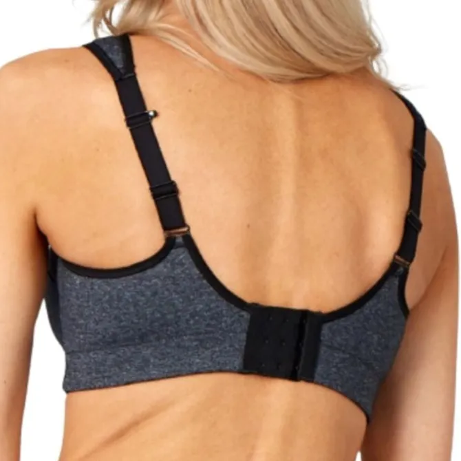 PureLime Sport-bhs>Padded Athletic BH Schwarz