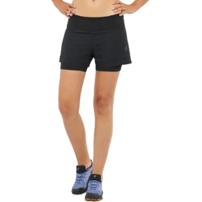 Salomon Laufshorts>Sense Aero 2-In-1 Shorts Schwarz