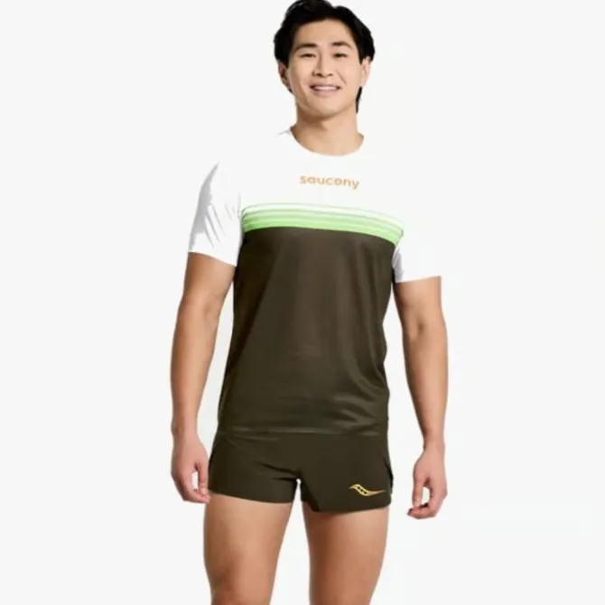 Saucony Laufshirts>Elite Short Sleeve Grün