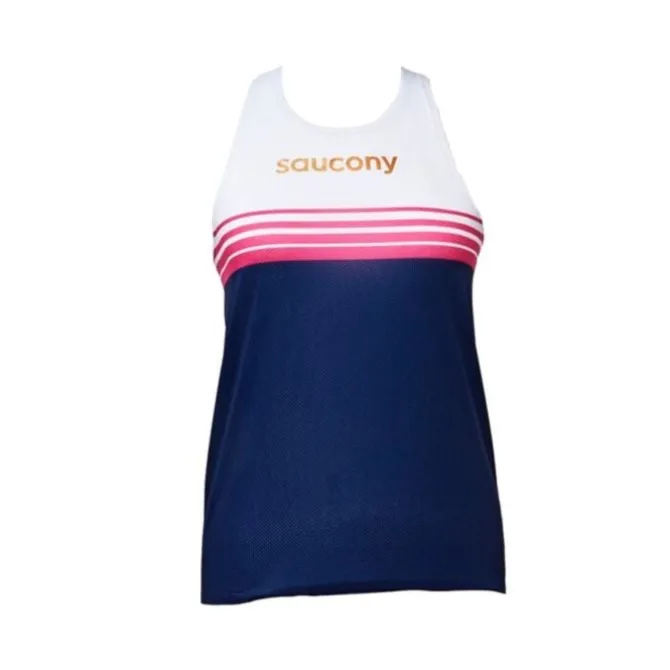 Saucony Laufshirts>Elite Singlet Blau