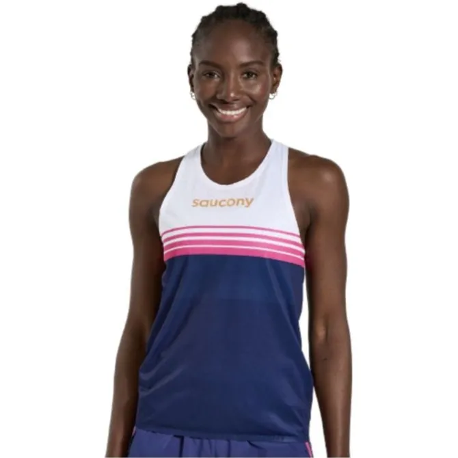 Saucony Laufshirts>Elite Singlet Blau