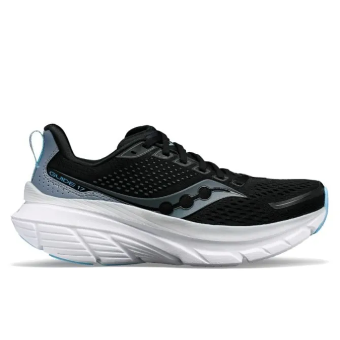 Saucony Laufschuhe Für Breite Füße | Laufschuhe Mit Pronationsstütze>Guide 17 Wide Schwarz