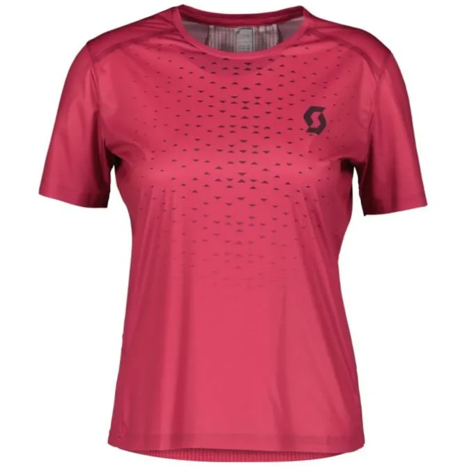 Scott Laufshirts>RC Run Short Sleeve Rot-violett