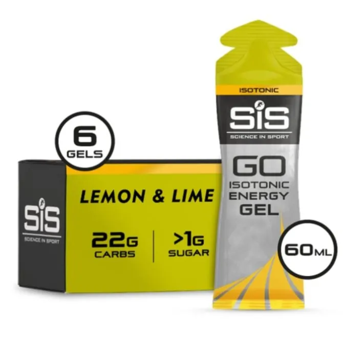 SIS Sportnahrung>GO Isotonic Energy Gel 6x60ml. Lemon/Lime Gelb