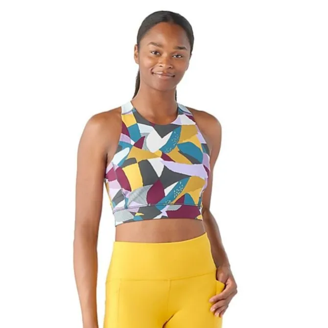 Smartwool Sport-bhs>Active Crop Bra Rot
