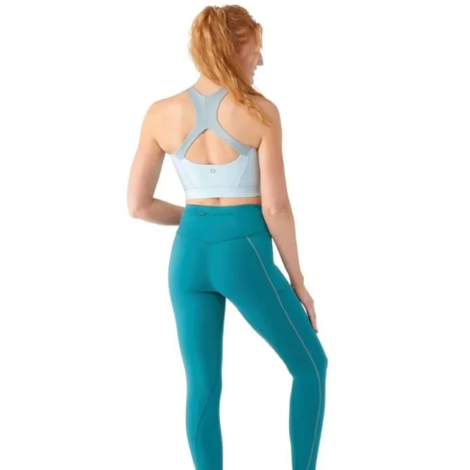 Smartwool Sport-bhs>Active Crop Bra Blau