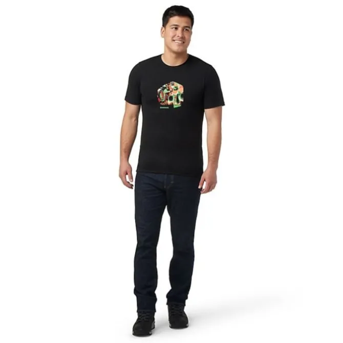 Smartwool Laufshirts>Def Lyfe Short Sleeve Graphic Tee Slim Fit Schwarz