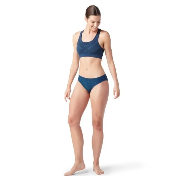 Smartwool Laufunterwüsche>Merino Sport Seamless Bikini Boxed Blau