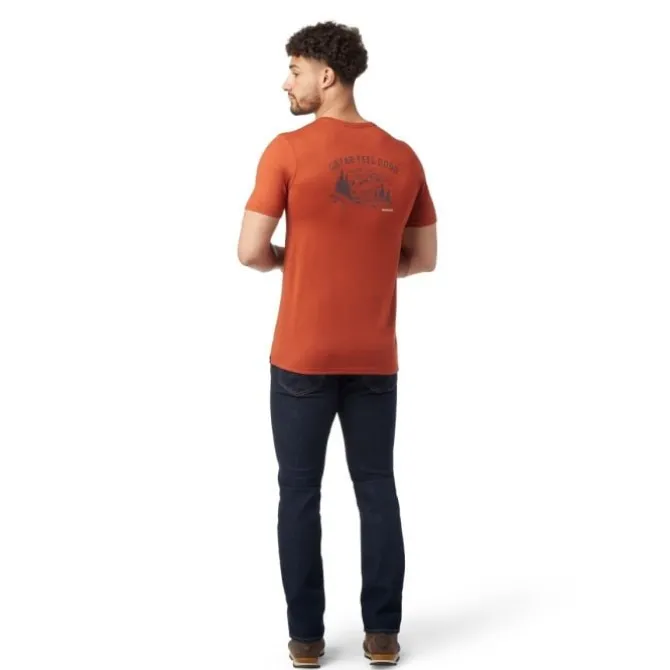Smartwool Laufshirts>Wilderness Summit Short Sleeve Graphic Tee Slim Fit Orange