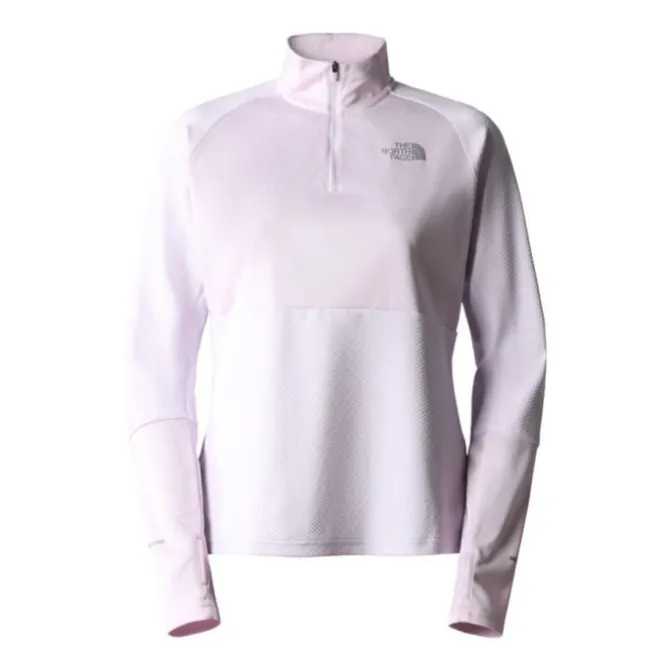 The North Face Laufshirts>1/4 Run Fleece Violett