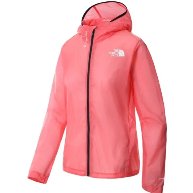 The North Face Laufjacken>Flight Lightriser Wind Jacket Rot-violett