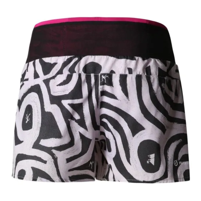 The North Face Laufshorts>Printed Flight Stridelight 4" Short Weiß