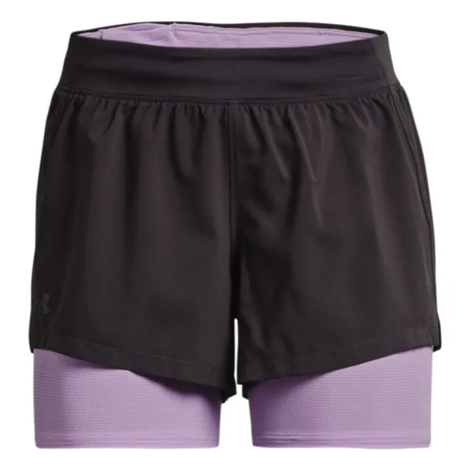 Under Armour Laufshorts>Iso-Chill Run 2-In-1 Shorts Schwarz