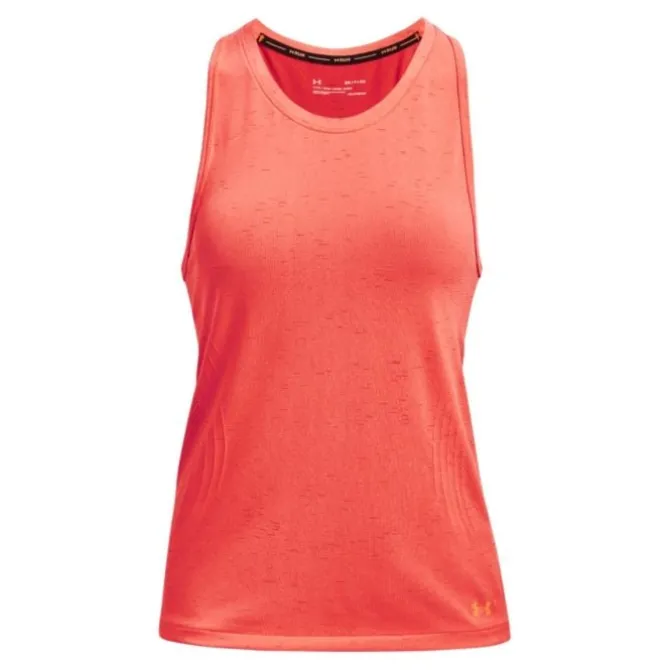 Under Armour Laufshirts>Seamless Run Tank Orange