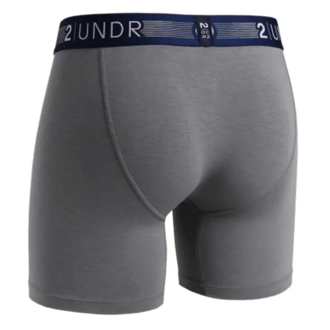 2UNDR Laufunterwäsche>Flow Shift Boxer Grau