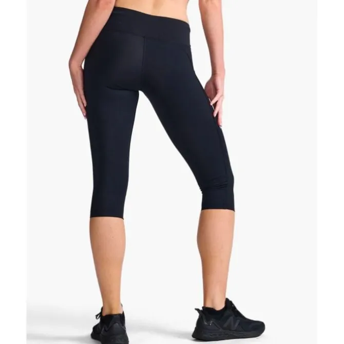 2XU Laufhosen>Aero Mid-Rise Compression 3/4 Tight Schwarz