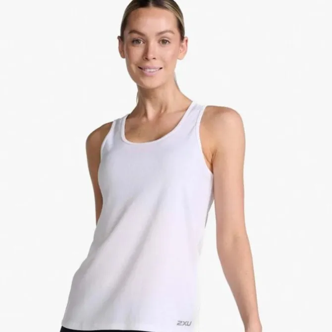 2XU Laufshirts>Aero Singlet Weiß