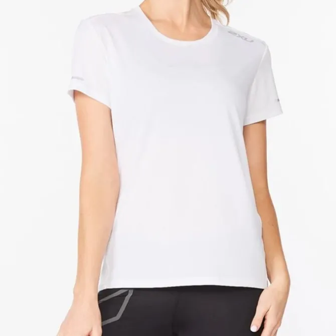 2XU Laufshirts>Aero Tee Weiß