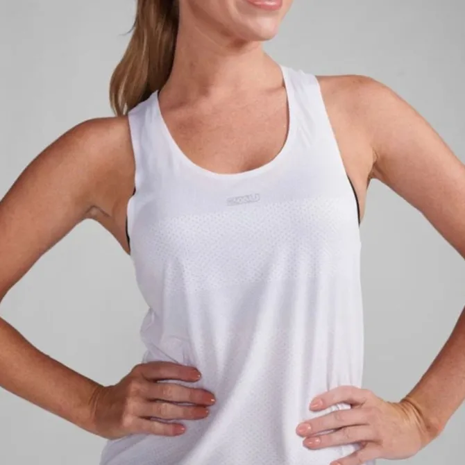 2XU Laufshirts>Light Speed Tech Singlet Weiß
