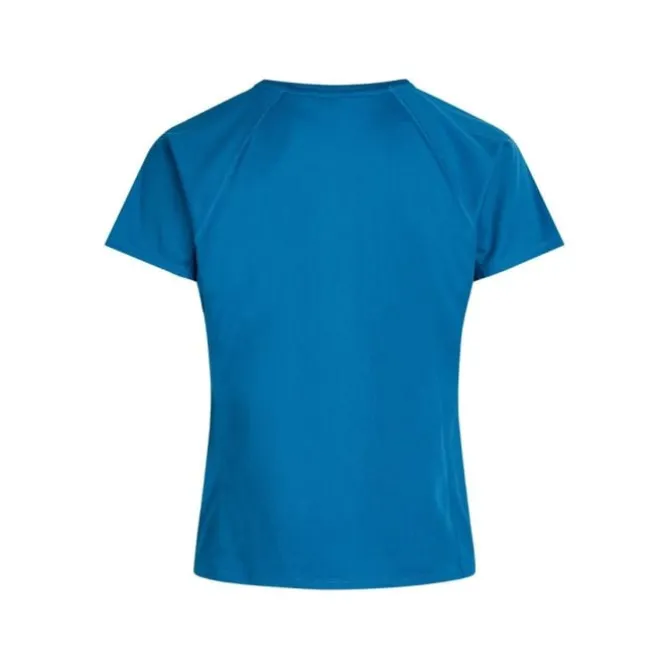 Zebdia Laufshirts>Chest Print Sports SS Tee Blau